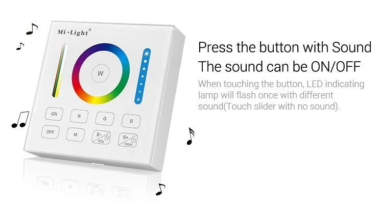 MiBoxer B0 LED Fernbedienung Smart Panel RGB-WW (RGB-CCT) – Bild 6