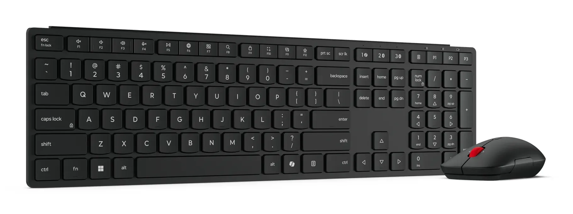 Lenovo 4X31S04814 Tastatur Maus enthalten Büro RF Wireless + Bluetooth Deutsch Schwarz – Bild 5