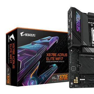 GIGABYTE X870E AORUS ELITE WIFI7 Mainboard – Unterstützt AMD Ryzen 9000 CPUs, 16+2+2 Phasen digitales VRM, bis zu 8000Hz DDR5 (OC), 3xPCIe 5.0 + 1xPCIe 4.0, Wi-Fi 7, 2.5GbE LAN, USB 4 GIGABYTE X870E AORUS ELITE WIFI7 Mainboard – Unterstützt AMD Ryzen 9000 CPUs, 16+2+2 Phasen digitales VRM, bis zu 8000Hz DDR5 (OC), 3xPCIe 5.0 + 1xPCIe 4.0, Wi-Fi 7, 2.5GbE LAN, USB 4