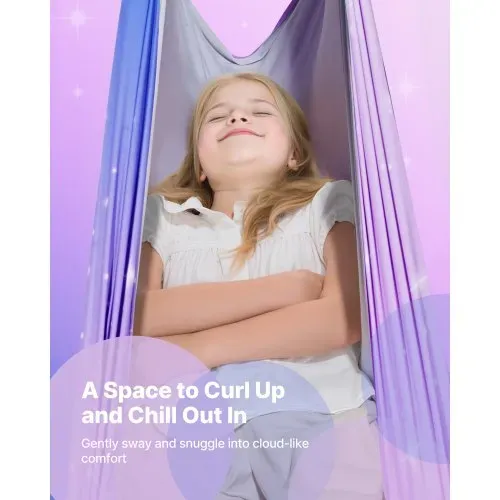 VEVOR Aerial Yoga Hängematte Set aus doppellagigem Stoff, Aerial Yoga Swing Air Fliegen, Yoga-Schaukel mit 360°-Drehaufhängung & O-Sling & 136,07 kg Max. Tragfähigkeit, Deckenschaukeln Rosa+Blau VEVOR Aerial Yoga Hängematte Set aus doppellagigem Stoff, Aerial Yoga Swing Air Fliegen, Yoga-Schaukel mit 360°-Drehaufhängung & O-Sling & 136,07 kg Max. Tragfähigkeit, Deckenschaukeln Rosa+Blau