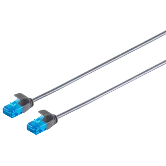Patchkabel Cat.6 U/UTP slim, schwarz, 0,5m, Ø3,5mm Patchkabel Cat.6 U/UTP slim, schwarz, 0,5m, Ø3,5mm