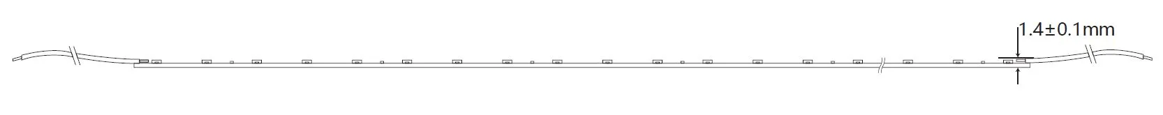 Synergy 21 LED Flex Strip 4020 - 60 NW DC24V 24W IP20 CRI>90 sideview – Bild 2