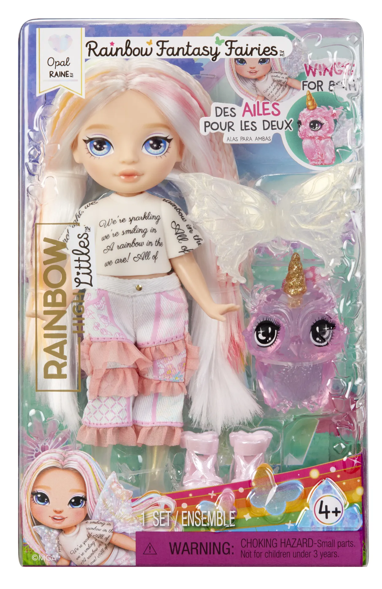 Rainbow High Littles Rainbow Fantasy Fairies Doll- Opal (Rainbow) – Bild 2