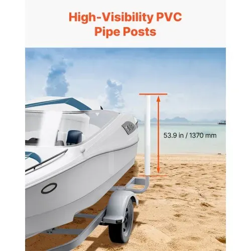 VEVOR L-Form 1,5 m Anhängerpfahl Bootsanhänger Anleitung Kurbelstütze Bootsführung, 30 cm Einstellbare Breite Boat Trailer Guide-on, Ersatzteile und Zubehör für Skiboot Fischerboot Segelbootanhänger – Bild 4