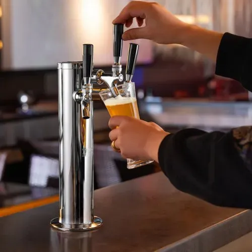 VEVOR Bierzapfturm mit 3 Zapfhähnen, Bierfassturm aus Edelstahl, Kegerator-Turm-Kit mit Vormontierten Schläuchen & selbstschließenden Zapfhähnen für Partys, Bars, Pubs und Restaurants – Bild 7
