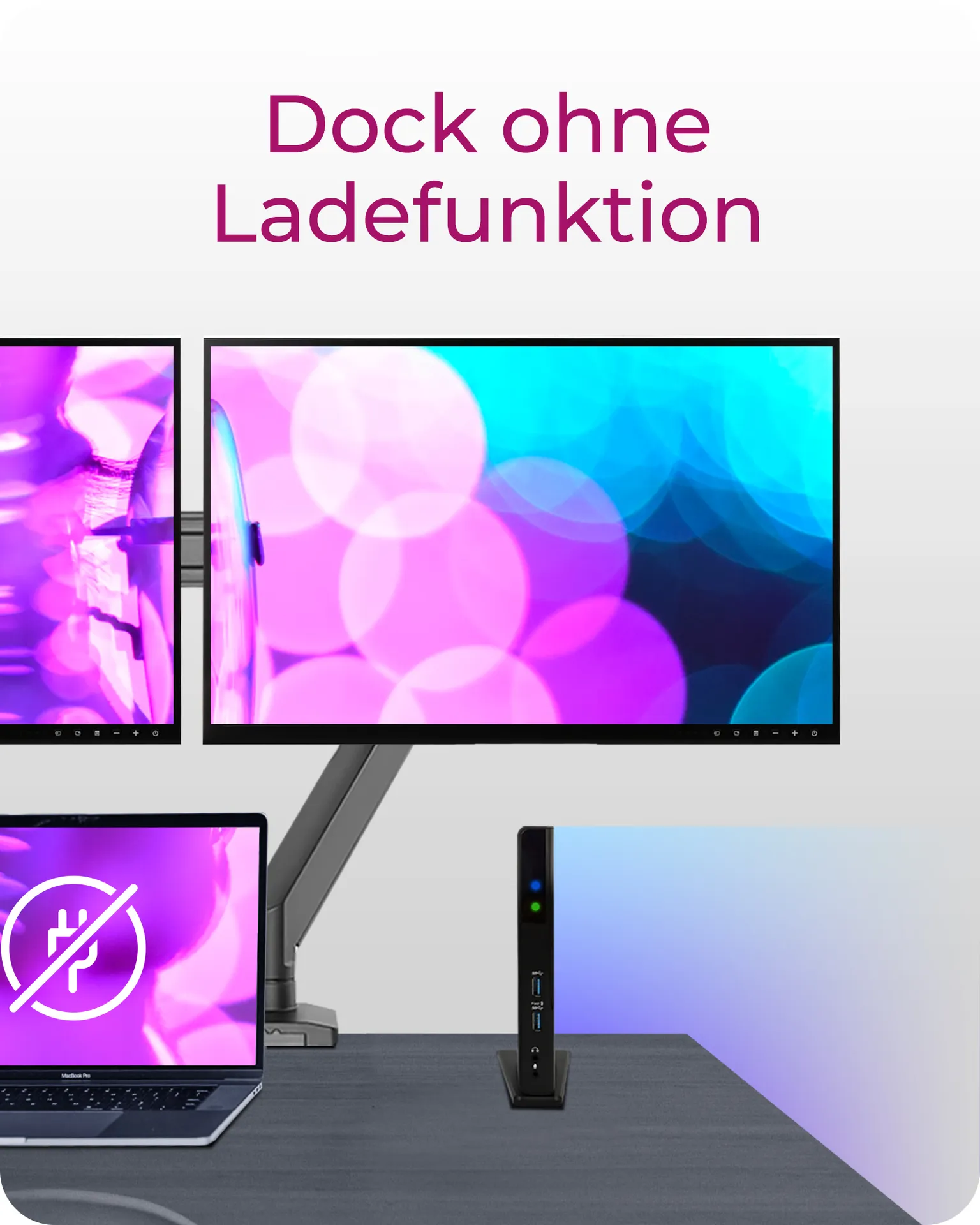 ICY BOX IB-DK2251AC, DisplayLink® USB 3.2 Gen 1 Notebook DockingStation, 2x HDMI® bis zu 2K@60 Hz – Bild 3