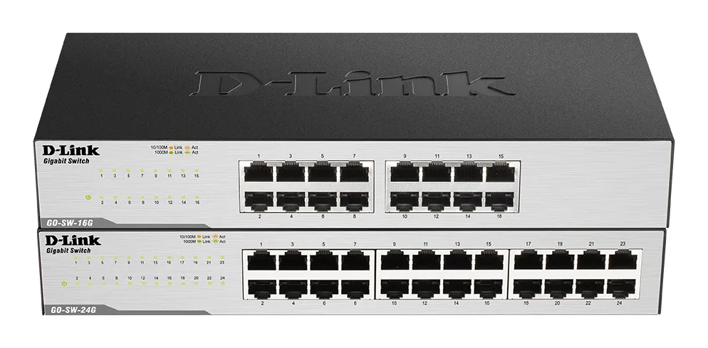 D-Link GO-SW-16G Unmanaged L2 Gigabit Ethernet (10/100/1000) 1U Schwarz – Bild 4