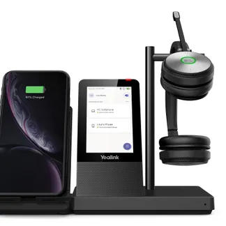 Yealink WH66 Dual Teams Persönliches Audio-Konferenzsystem Kabellos Kopfband Büro/Callcenter USB Typ-A Bluetooth Ladestation Schwarz Yealink WH66 Dual Teams Persönliches Audio-Konferenzsystem Kabellos Kopfband Büro/Callcenter USB Typ-A Bluetooth Ladestation Schwarz