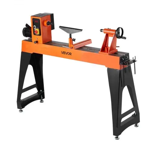VEVOR Drechselbank, 2 PS, Drechselmaschine mit variabler Drehzahl von 0 bis 3200 U/min, Drehtischmaschine 457x1020 mm Werkbank, Drehbank, für mittlere bis große Holzbearbeitungsprojekte – Bild 9