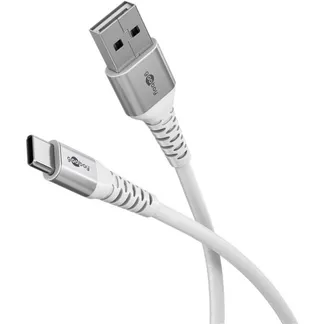 Supersoftes USB 2.0 Textilkabel, USB-A Stecker > USB-C Stecker Supersoftes USB 2.0 Textilkabel, USB-A Stecker > USB-C Stecker