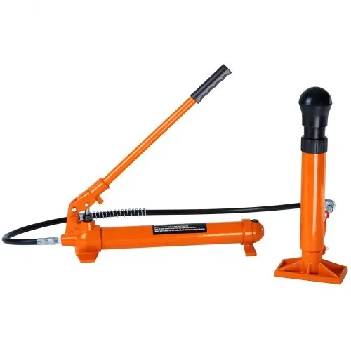 VEVOR Hydraulikzylinder Bausatz, tragbarer hydraulischer Wagenheber 10 t, mit 1,4 m Ölschlauch, Autokarosserierahmen-Reparaturset mit Aufbewahrungskoffer für Autoreparatur, Lkw, Bauernhof, Orange – Bild 10
