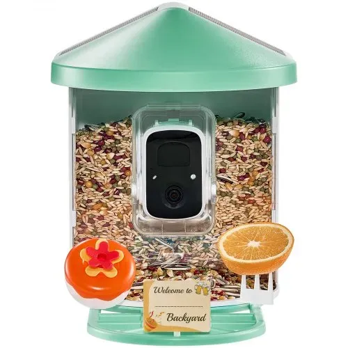 VEVOR Intelligenter Vogelfutterspender mit Kamera, 2K HD KI identifiziert über 10.000 Vogelarten, solarbetriebene Vogelbeobachtungskamera mit automatischer Aufnahme und sofortiger Benachrichtigung, kabelloses Outdoor-Geschenk für Vogelliebhaber (2 Solarmodule) – Bild 9