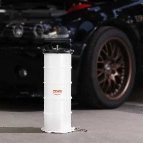 VEVOR Ölabsaugpumpe 6,5L Manuell Ölabsauggerät Ø200x550mm Ölwechselpumpe Auto Absaugpumpe Handpumpe Flüssigkeitsabsaugpumpe Geeignet zum Absaugen von Motoröl Getriebeöl Bremsflüssigkeit – Bild 7