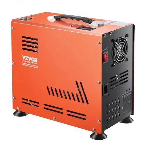 VEVOR PCP-Luftkompressor, 800 W Doppelzylinder-PCP-Luftgewehrkompressor 310 bar/30 MPa mit eingebautem Lüfterkühlsystem, Auto-Stopp | Ölfreier Paintball-Tankkompressor für Luftgewehr, Tauchflasche – Bild 9