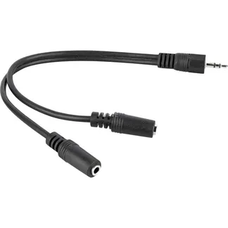 Kabel 3,5mm-Stecker > 2x 3,5mm-Kupplung Kabel 3,5mm-Stecker > 2x 3,5mm-Kupplung