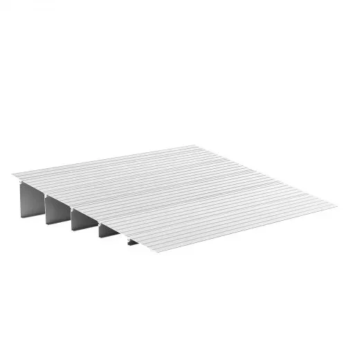 VEVOR Türschwellenrampe, 677x865x138 mm, Rollstuhlrampe aus Aluminiumlegierung mit einer Tragkraft von 360 kg, Bordsteinrampen für Heimtreppen für Rollstühle Roller Gehhilfen Fahrräder Dreiräder – Bild 10