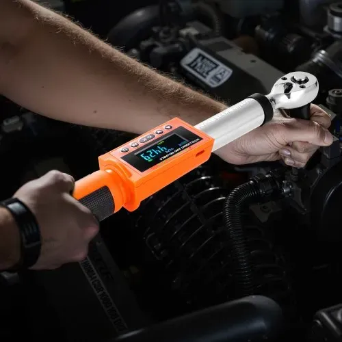 VEVOR digitaler Drehmomentschlüssel Set mit 3/8 Zoll Antrieb (6,7–135 Nm) 72 Zähne ±2 % präziser elektronischer Drehmomentschlüssel mit voreingestelltem Wert & LED-Benachrichtigung Autoreparatur – Bild 8
