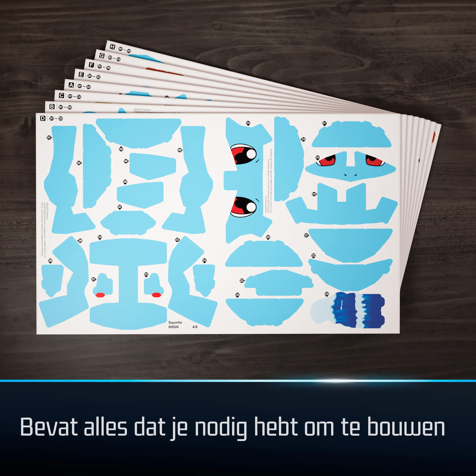 4D Build - Pokémon Schiggy - detailreicher 3D-Modellbausatz – Bild 3