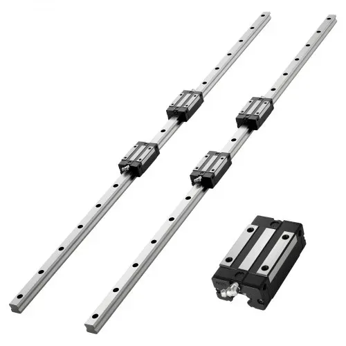 VEVOR Linearführungen HGR20, 2er-Pack 1000 mm Linearschienen & 4 Stk. Gleitblöcke, rostfrei & hochpräzise, Gleitschienen für Heimwerker, CNC-Fräsen, Drehmaschinen, Fräsmaschinen, 3D-Drucker VEVOR Linearführungen HGR20, 2er-Pack 1000 mm Linearschienen & 4 Stk. Gleitblöcke, rostfrei & hochpräzise, Gleitschienen für Heimwerker, CNC-Fräsen, Drehmaschinen, Fräsmaschinen, 3D-Drucker