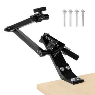 VEVOR Rasenmäher Klingenschärfer, 15°-45° verstellbar, Messerschärfer für Rasenmäher mit 4 Adapterstiften, Kugellagerdesign und 25 mm vergrößertem Griff, zur Verwendung mit Winkelschleifer VEVOR Rasenmäher Klingenschärfer, 15°-45° verstellbar, Messerschärfer für Rasenmäher mit 4 Adapterstiften, Kugellagerdesign und 25 mm vergrößertem Griff, zur Verwendung mit Winkelschleifer