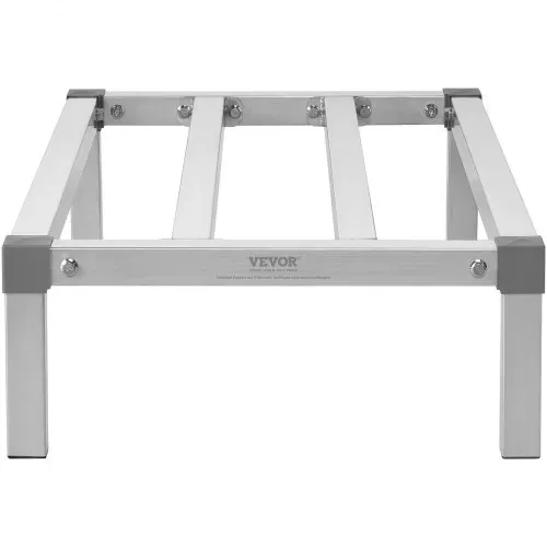 VEVOR Aluminium-Lagerregal, 914,4 x 508 x 203,2 mm kommerzielles Bodenregal, Kellerregal 454 kg Tragfähigkeit, Werkstattregal, Regal zur Lagerung in Restaurants, Küchen, Garagen und Fahrzeugen – Bild 8