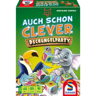 Auch schon clever – Dschungelparty, Brettspiel Auch schon clever – Dschungelparty, Brettspiel