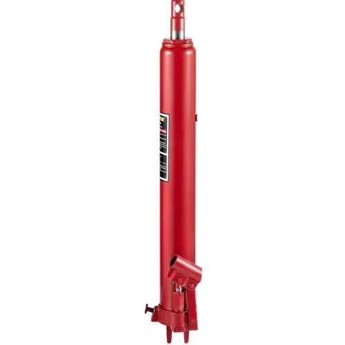VEVOR Hydraulischer langer Rammenheber, 3 t Kapazität, mit Einzelkolbenpumpe & Gabelkopfsockel, manueller Hubarbeitsbühnenheber mit Griff, für Garagen-/Ladenkräne, Motorhebebühne, rot – Bild 8