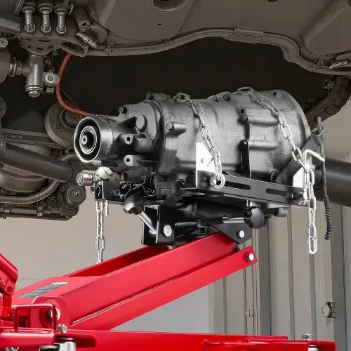 VEVOR Wagenheber mit niedrigem Profil 1 T, hydraulischer Rangierwagenheber mit 18,5–70 cm Hubhöhe & flexiblen 360°-Schwenkrädern, Hochleistungs-Hebebühne für Garage / Werkstatt Rot – Bild 7