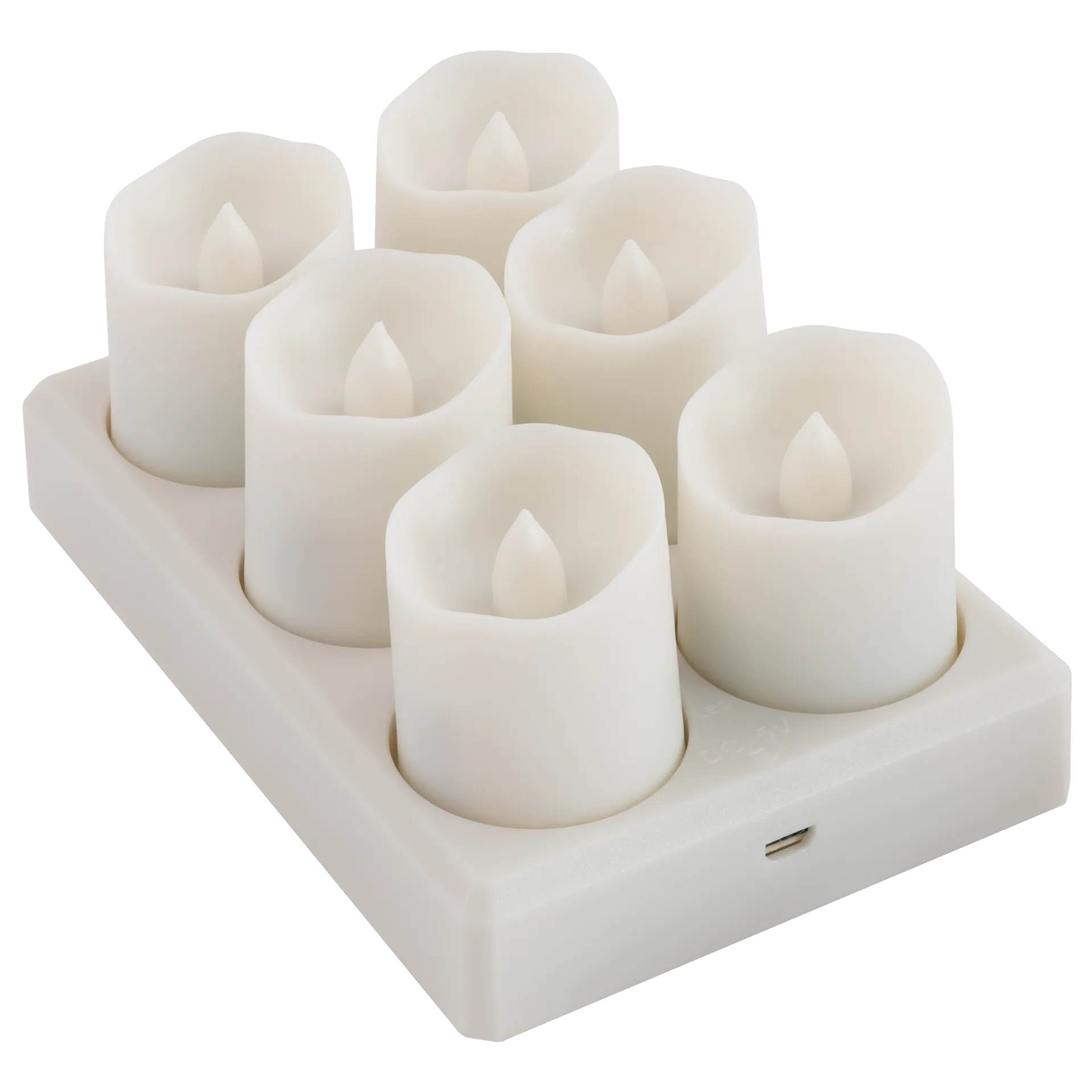 6er Set LED Kerzen McShine ''LC-06'', inkl. Fernbedienung, Netzteil + Ladestation – Bild 4