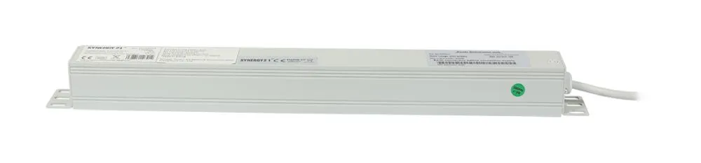 ALLNET 19"zbh. Steckdosenleiste, 9xDosen(CEE7)->Kaltgeräte(Stecker,C14), mit 10A Überlastungsschutz, Lichtgrau/Rot, Synergy 21, – Bild 2