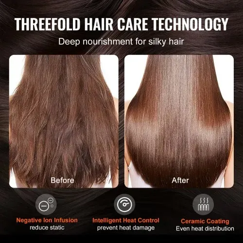 VEVOR 4-in-1-Multi-Haarstyler, 110.000 U/min Hochgeschwindigkeits-Ionen-Airstyler mit 3 Bürsten und 1 Düse, 4 Temperatur- und 3 Geschwindigkeitsstufen, Föhnbürste für Locken, Styling und Volumen – Bild 3