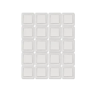 Wechselschalter McPower “Cup“ 250V~/10A, UP, weiß, inkl. Rahmen, 20er-Pack Wechselschalter McPower “Cup“ 250V~/10A, UP, weiß, inkl. Rahmen, 20er-Pack