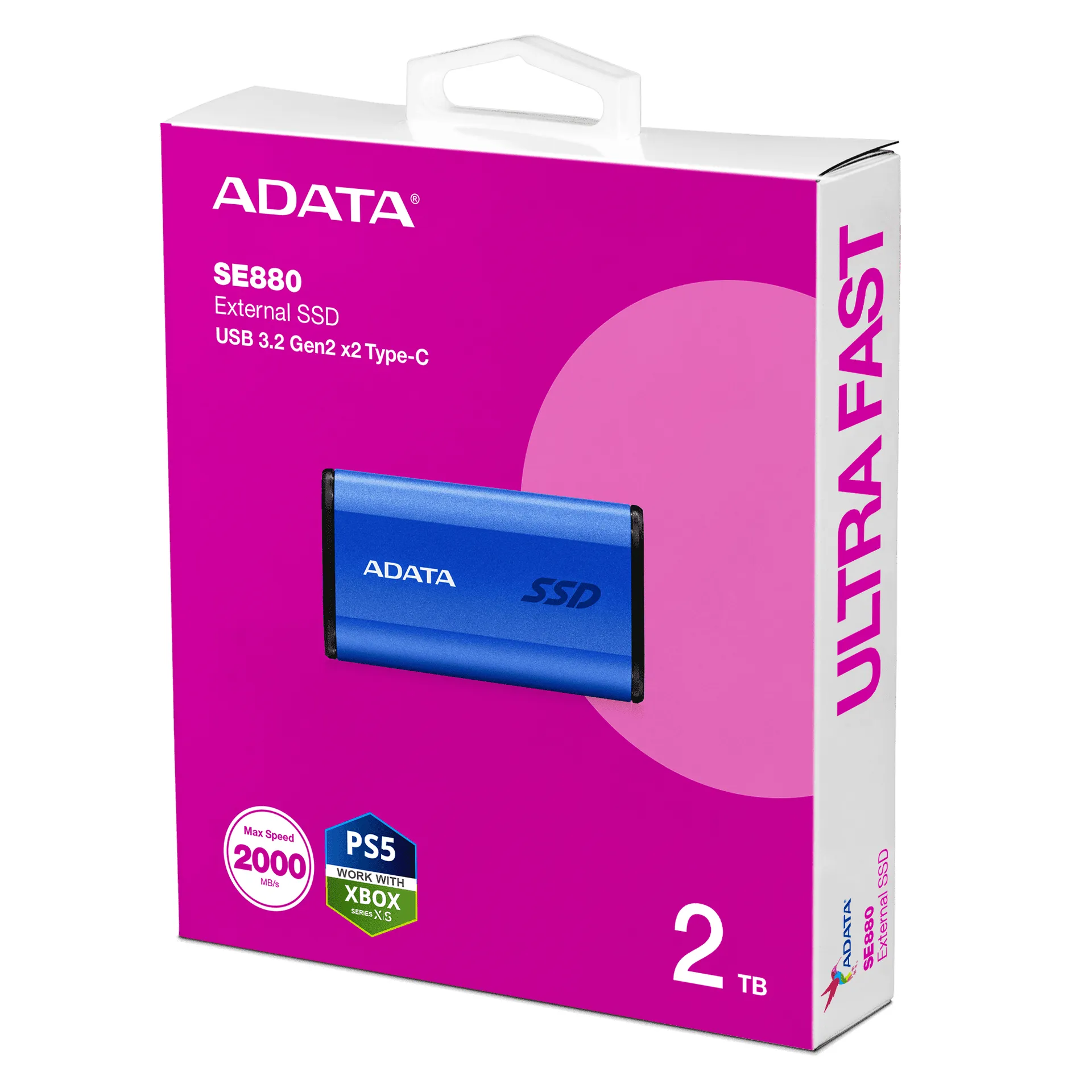 ADATA SE880 2 TB USB Typ-C 3.2 Gen 2 (3.1 Gen 2) Blau – Bild 6