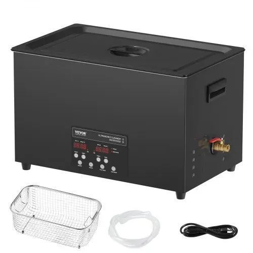 VEVOR Ultraschallreiniger 600 W digitales Ultraschallreinigungsgerät 30 L mit verbesserter Entgasung & Schonmodus, 40 kHz industrieller Ultraschallreiniger mit Timer & Heizung für Schmuckwerkzeuge – Bild 8