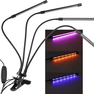 LED Pflanzenlampe “CT-PFL” Rot+Blau 4-fach, Klemmhalter, Kabel-Fernbedienung LED Pflanzenlampe “CT-PFL” Rot+Blau 4-fach, Klemmhalter, Kabel-Fernbedienung