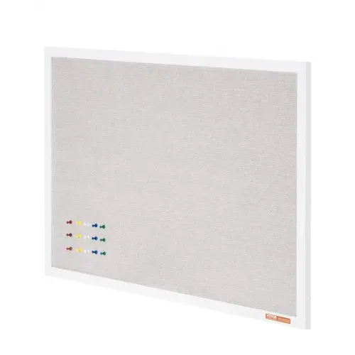 VEVOR 36"x24" weiße Korktafel mit Leinenoberfläche – stilvolle wandmontierte Pinnwand für Zuhause, Schule, Büro – elegantes und funktionales Schwarzes Brett – Bild 10
