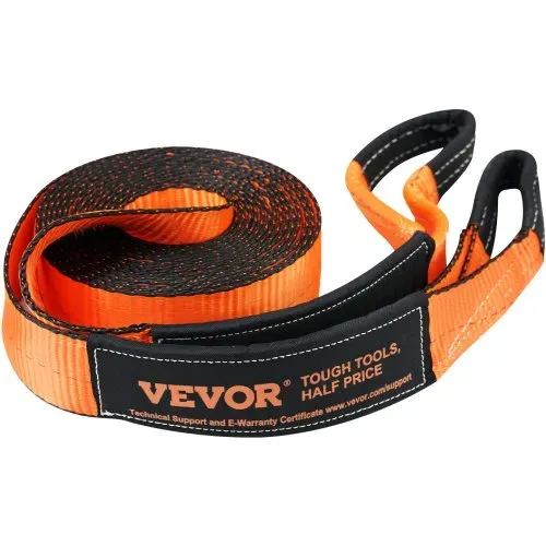 VEVOR Seilwinden-Bergungsset, Abschleppgurt, Schäkel, Notfallset, 7,6 cm x 9,6 m, 13607 kg, 8 Stück – Bild 8