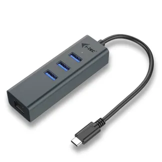 i-tec Metal USB-C HUB 3 Port + Gigabit Ethernet Adapter i-tec Metal USB-C HUB 3 Port + Gigabit Ethernet Adapter