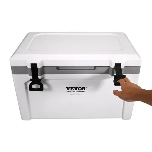 VEVOR Passive Kühlbox Eisbox 57,26 L, Isolierte Kühlbox Camping Thermobox 45-50 Dosen, Campingbox Kühlschrank mit einem Korb, Isolierung Kühlbox Tragbar, Eistruhe Cooler Multifunktional – Bild 9
