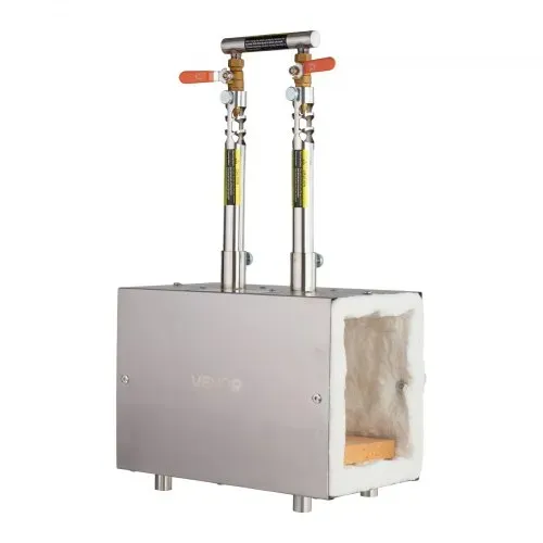 VEVOR tragbare Propangas-Schmiede mit 2 Brenner 1427 °C, Hufschmiede Schmiedeofen mit quadratischer Form, Edelstahl, Gasschmiedewerkzeuge und -ausrüstung, Schmelzofen Verwendung zum Metallschmieden – Bild 8