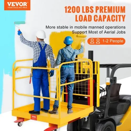VEVOR Arbeitsbühne 92x92cm Arbeitskorb aus Q235B Sicherheitskorb Max. Ladekapazität bis 544kg Staplerbühne für 1-2 Personen Gabelstapler Faltbar Arbeitsplattform für sichere Arbeit in der Höhe VEVOR Arbeitsbühne 92x92cm Arbeitskorb aus Q235B Sicherheitskorb Max. Ladekapazität bis 544kg Staplerbühne für 1-2 Personen Gabelstapler Faltbar Arbeitsplattform für sichere Arbeit in der Höhe