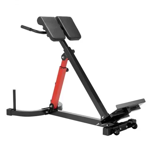 VEVOR multifunktionale Hyperextensionsbank Rückenstrecker Rückenverlängerung römischer Stuhl (Kohlenstoffstahl) 158 kg belastbare rollbare Rückentrainer Fitness-Hantelbank Heim-Fitnessstudio – Bild 8