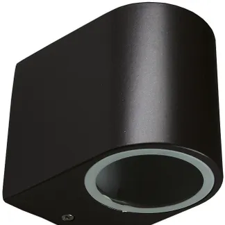 Außen-Wandleuchte „CTW-1“ für 1x GU10, IP44, Gehäuse schwarz Außen-Wandleuchte „CTW-1“ für 1x GU10, IP44, Gehäuse schwarz