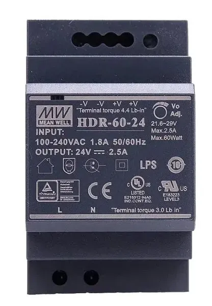 ALLNET Ersatznetzteil - 5V / 6A 60W MEAN WELL Hutschiene – Bild 2