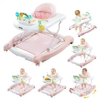 VEVOR 5-in-1 Lauflernhilfe, Babywalker faltbar, Spiel- & Lauflernwagen, höhenverstellbare Babywippe mit bequemem Hochlehnersitz, Kippschutz für Kleinkinder von 6-24 Monaten (Unisex) VEVOR 5-in-1 Lauflernhilfe, Babywalker faltbar, Spiel- & Lauflernwagen, höhenverstellbare Babywippe mit bequemem Hochlehnersitz, Kippschutz für Kleinkinder von 6-24 Monaten (Unisex)