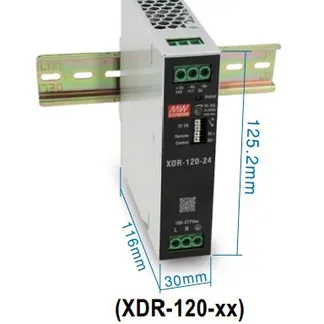 MEAN WELL Netzteil – 48V 120W Hutschiene, schmal MEAN WELL Netzteil – 48V 120W Hutschiene, schmal