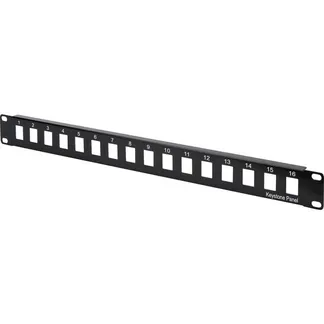 Modulares Patchpanel, 16-Port, unbestückt Modulares Patchpanel, 16-Port, unbestückt