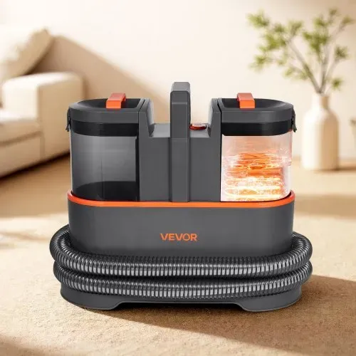 VEVOR Teppichreinigungsmaschine 1,5 L Frischwassertank & 0,8 L Schmutzwassertank, tragbarer Polsterreiniger, 11,5 kPa Waschsauger Fleckentiefenreiniger für Teppich Couch Haushaltsreinigung – Bild 7