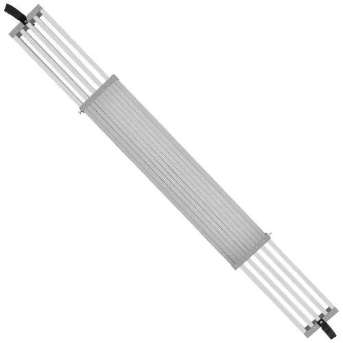 VEVOR Teleskop-Arbeitsplanke aus Aluminium, 2,4–3,9 m, 227 kg Tragkraft, 31,8 cm breites Aluminium-Gerüstbrett, Verlängerungs-Bühnenbrett mit rutschfester Plattform, Gerüstleiter-Zubehör – Bild 9