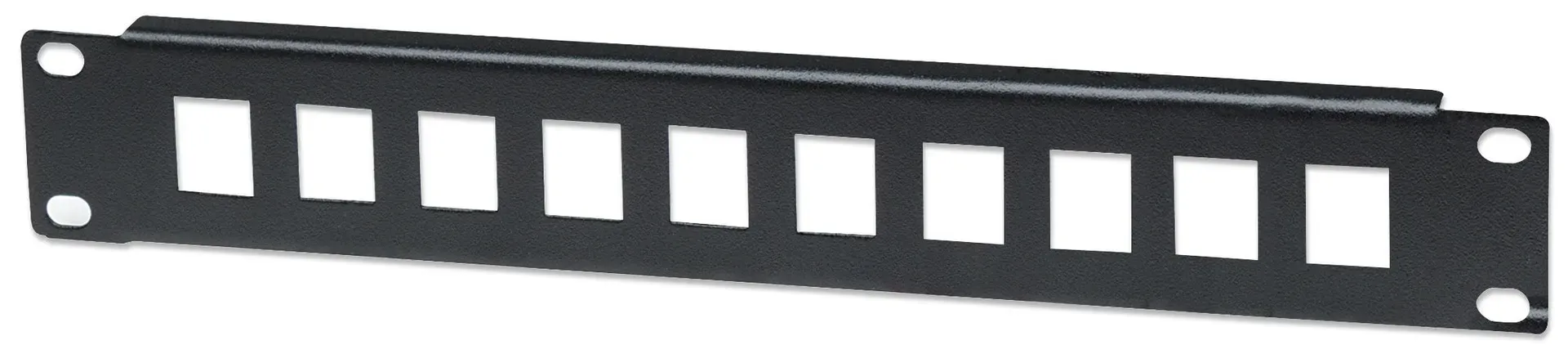 Intellinet 10-Port Patchpanel, unbestückt, 10″, 1 HE, schwarz Intellinet 10-Port Patchpanel, unbestückt, 10″, 1 HE, schwarz